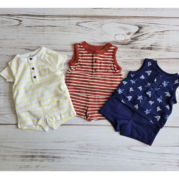 Janie and Jack Baby Boy Matching Sets sz 0-3M New - Picture 1 of 4
